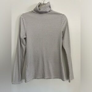 Black & White Striped Turtleneck